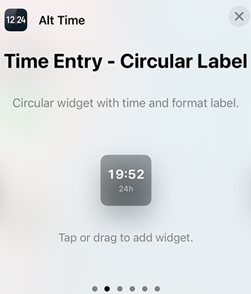 Circular Label widget