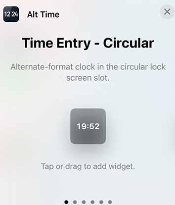Circular widget