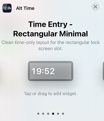 Rectangular Minimal widget